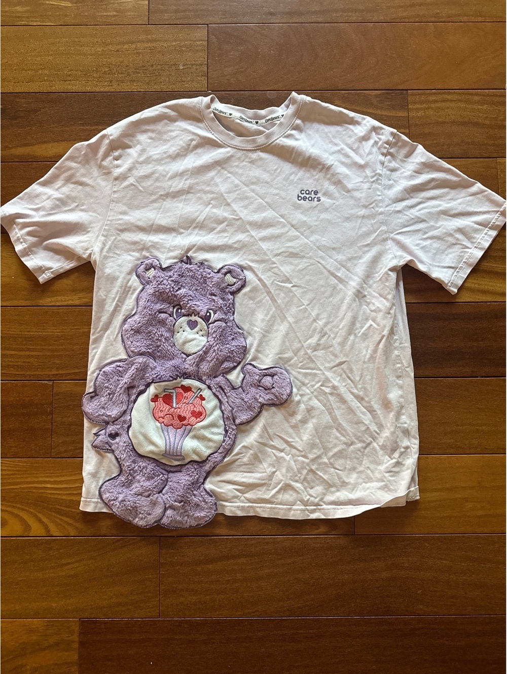 Y2K Care Bears Tee Plush Bear Design